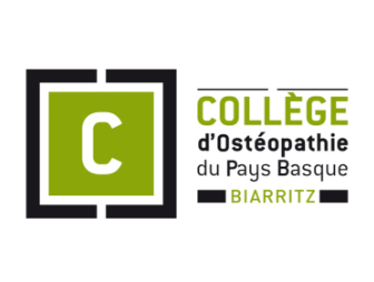 Logo partenaires de la Biarrose édition 2023, Collège d'ostéopathie du Pays Basque